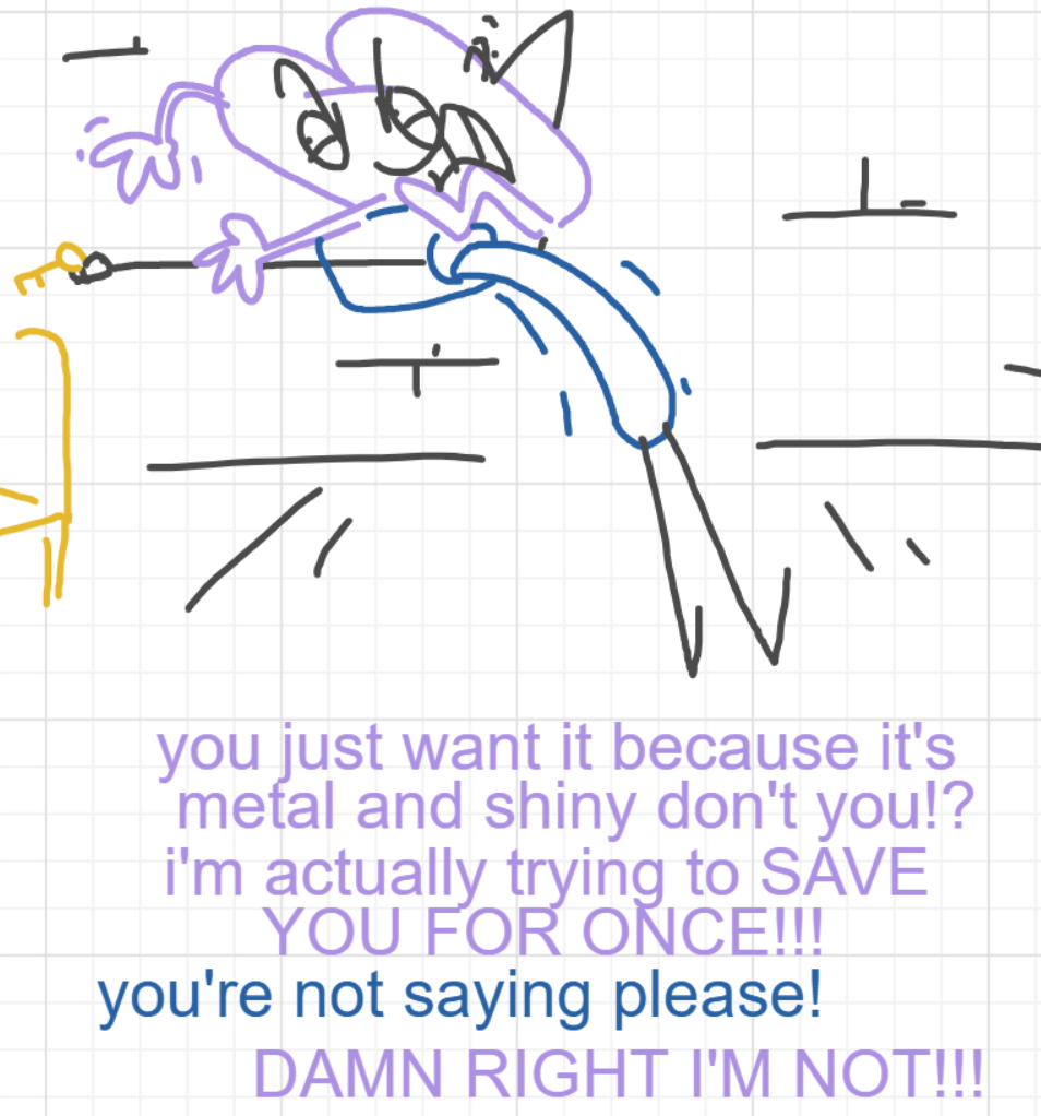 A panel from I've Been Everywhere, Man, episode nine of the Board Boards object show by Furretwalk/WalkingFurret.